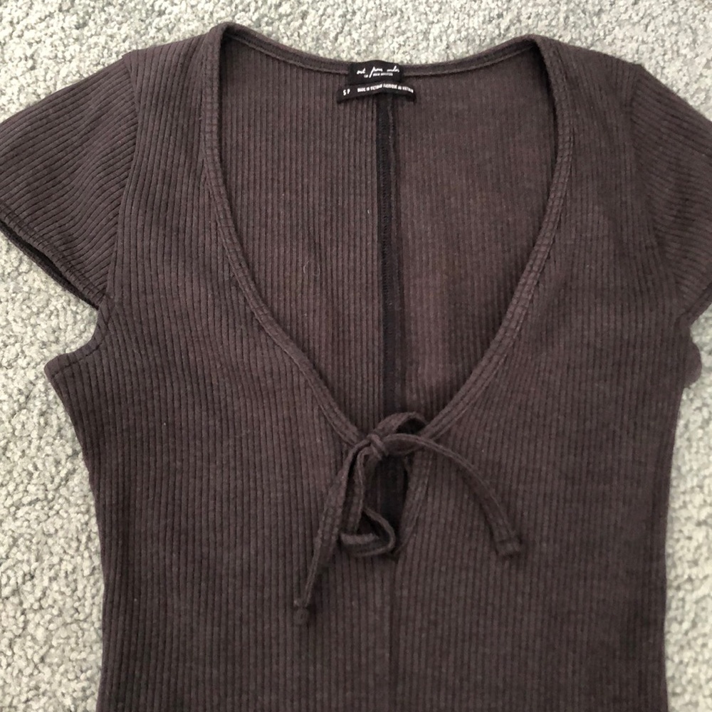Urban Outfitters Short sleeve ribbed bodysuit - Picture 2 of 4